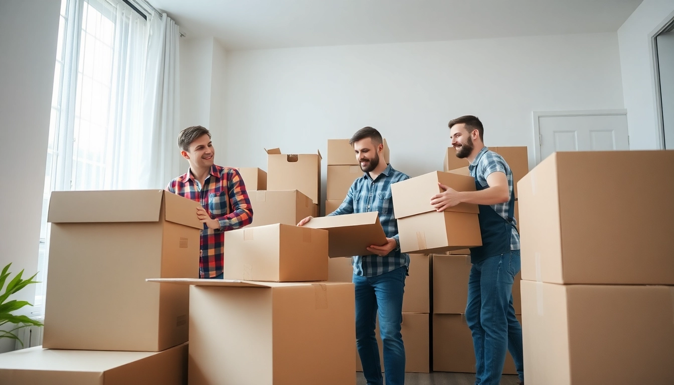 Efficient Umzug Fürth with professional movers meticulously organizing furniture and boxes.