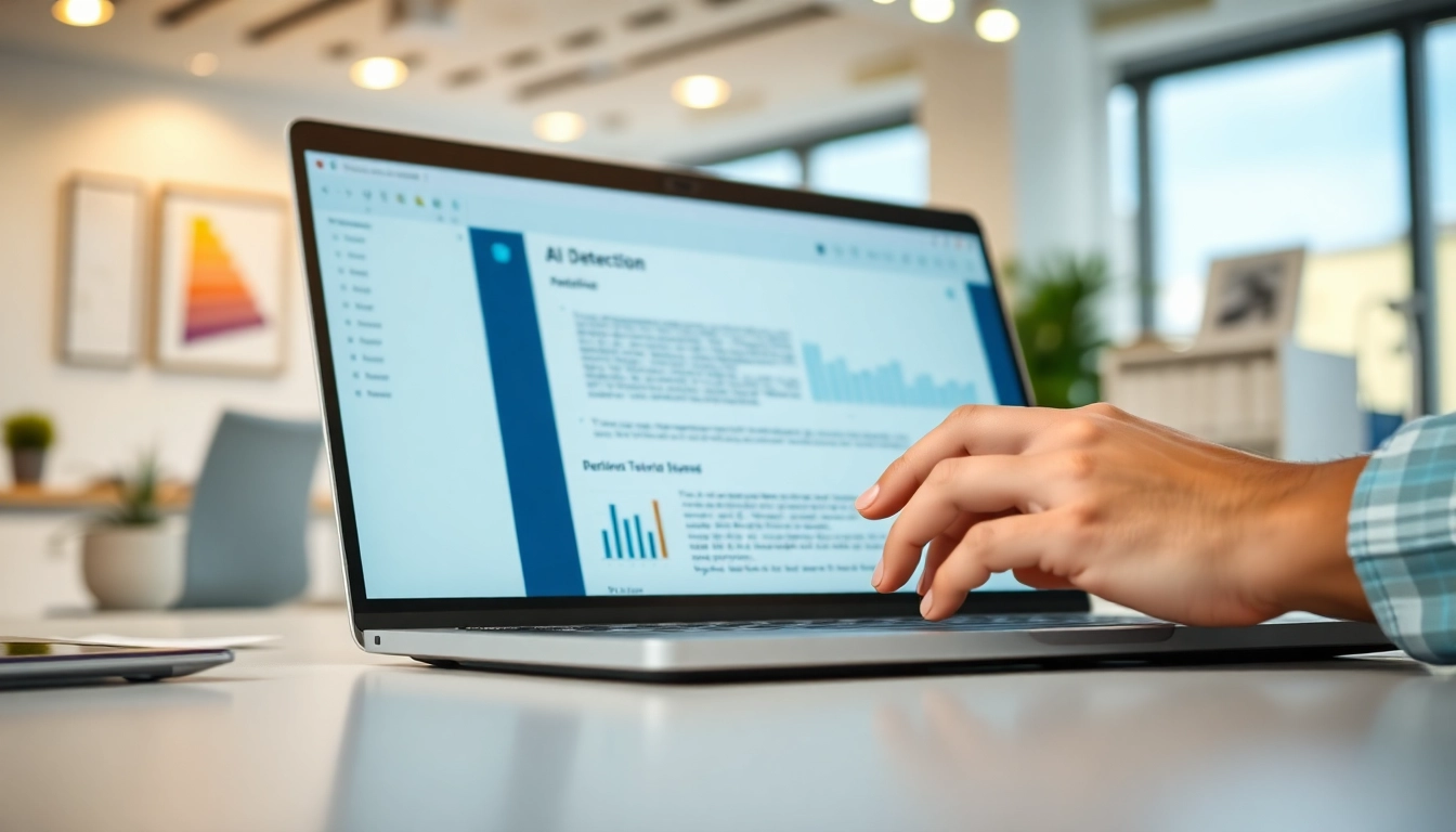 Analyze text using the ai checker to detect AI-generated content in a professional setting.