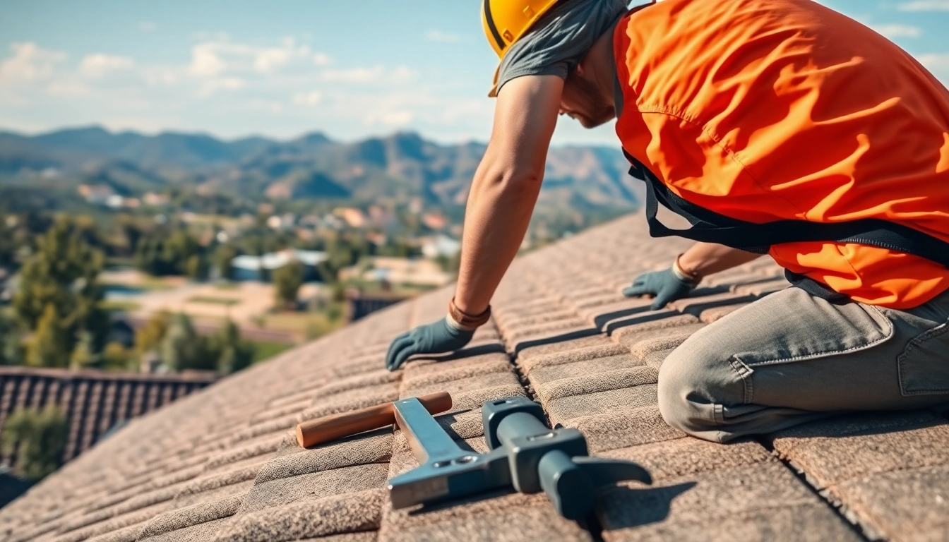 Expert performing Roofer services Prescott valley to ensure roof maintenance and quality.