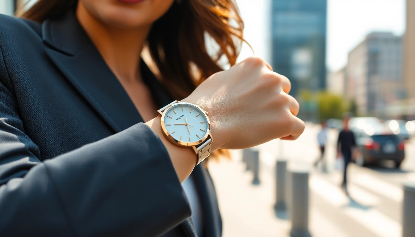 Elegante Damen Armbanduhr, die Stil und Funktionalität betont