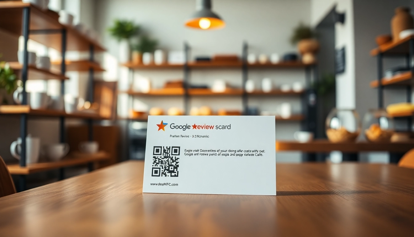 Boost customer engagement with reviewcardsgoogle styled Google Review Card in a cozy coffee shop.