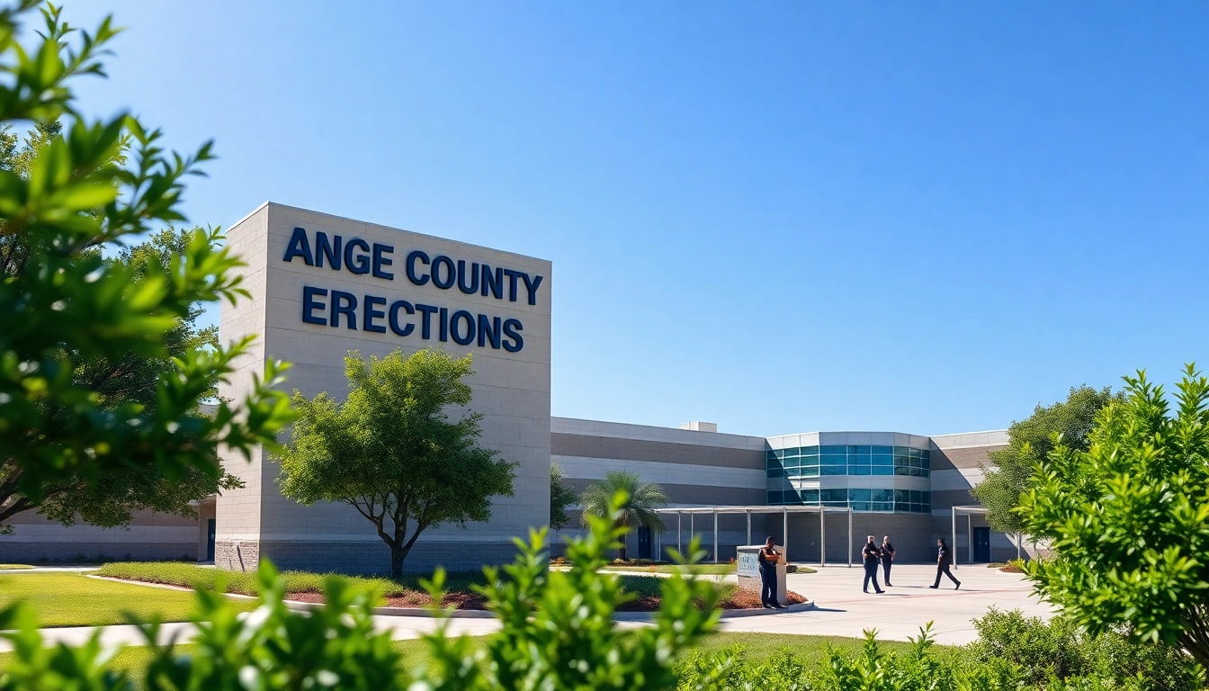 Search for inmates through the Orange County inmate search database showcasing modern jail facilities.