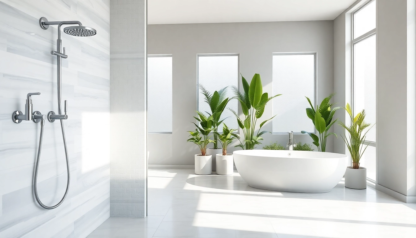 Breathtaking bathroom renovation featuring modern design and serene ambiance.