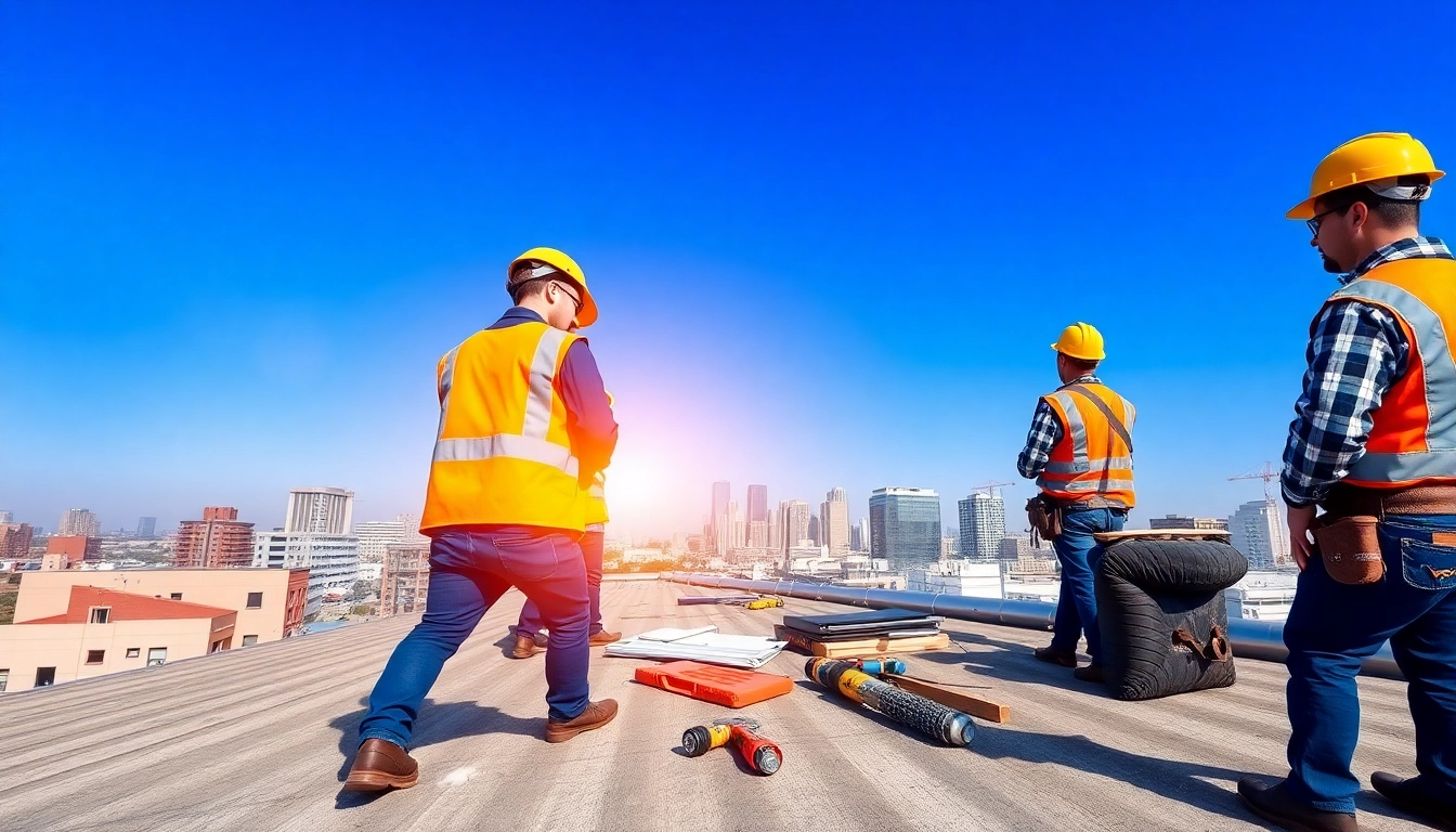 Inspecting a roof by Roofing companies Vancouver Wa, showcasing expertise and safety during installation.