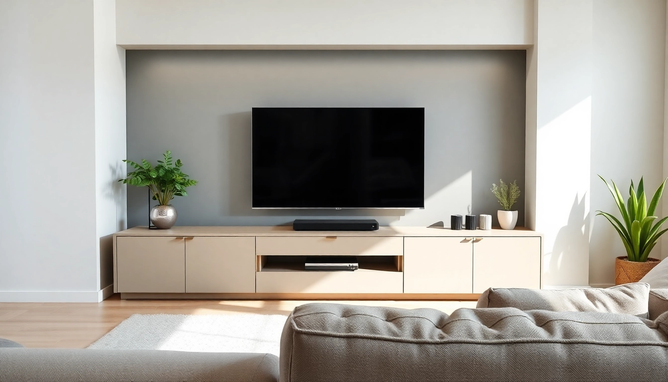 Showcasing a modern superbox tv setup in a cozy living room with natural lighting.