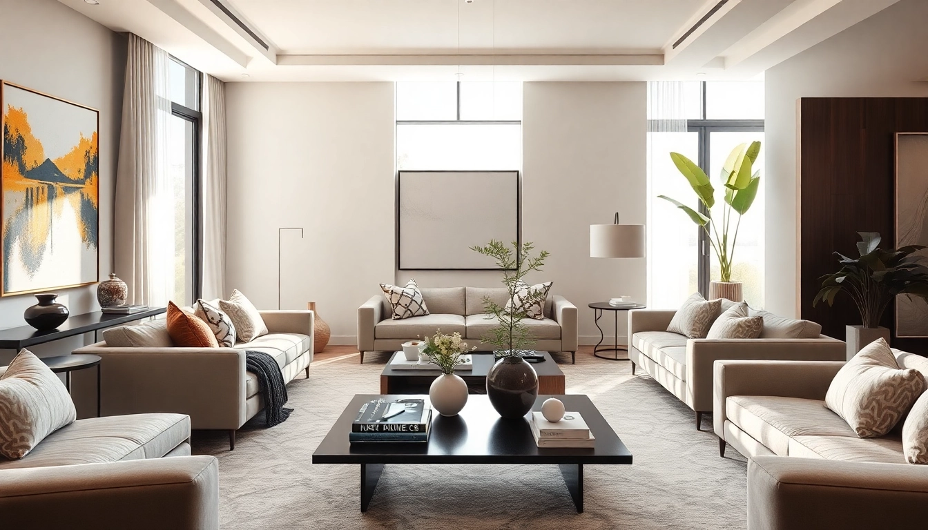 Boca Interior decorator creatively styling a modern living space with elegant decor and natural light.