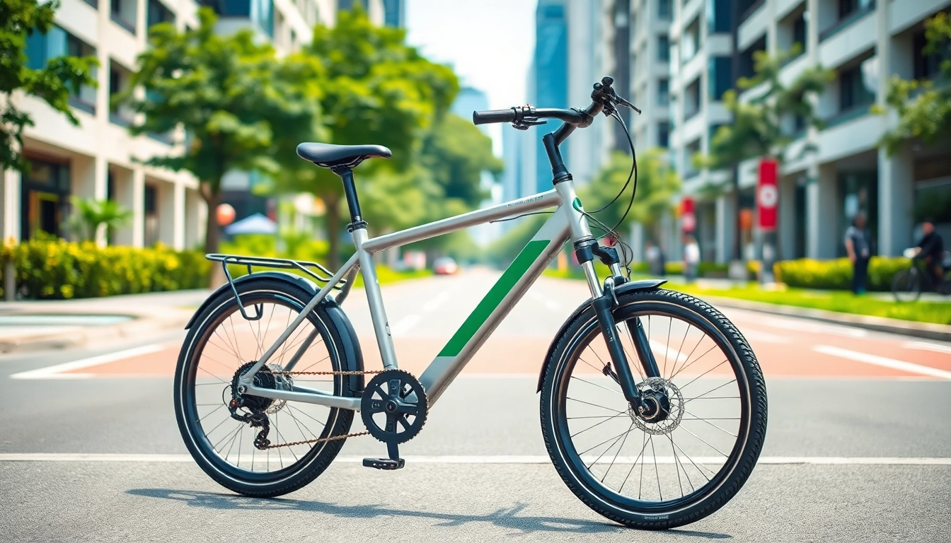 Showcasing Ebike Singapore in an urban setting with modern design, highlighting its features and eco-friendly appeal.