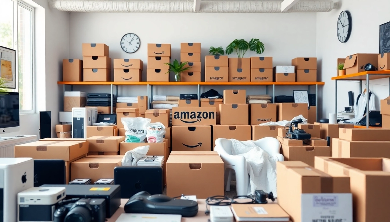 Showcase of amazon fba wholesale products organized for fulfillment.
