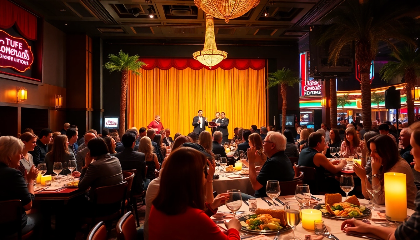 Experience vibrant dinner theatre las vegas featuring engaging performances and lively audience.