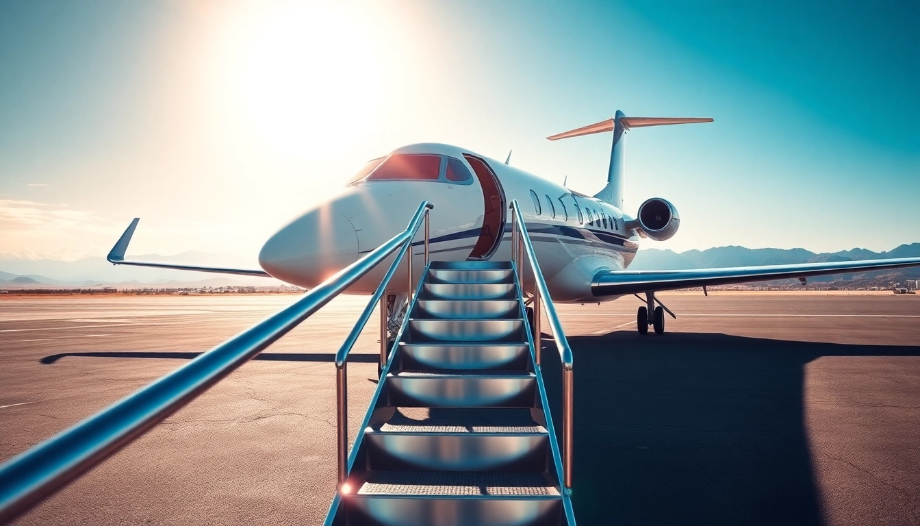 Experience the luxury of Jetsetter Charter Jet Service with a private jet ready for takeoff.