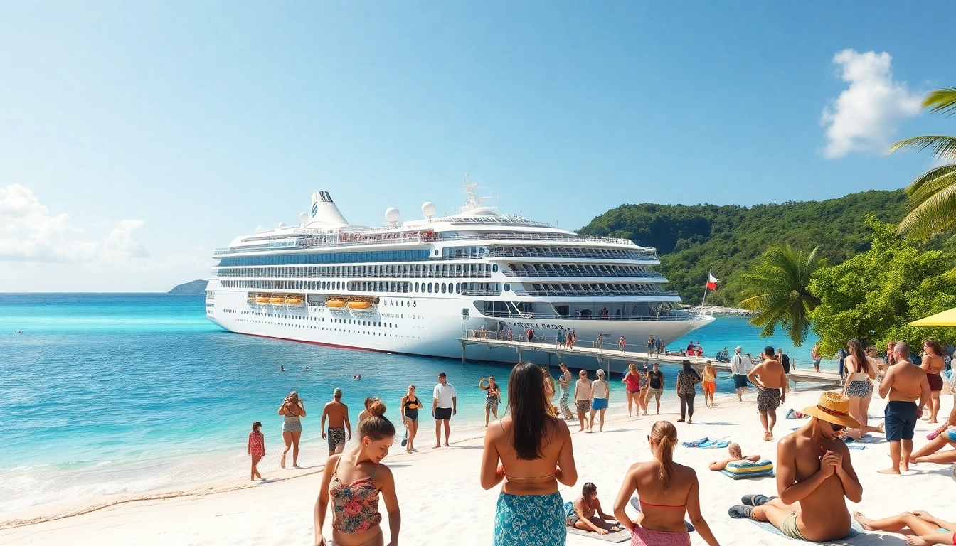 Engage in Belize Norwegian Cruise ship tours experiencing the vibrant beach and cruise activities.